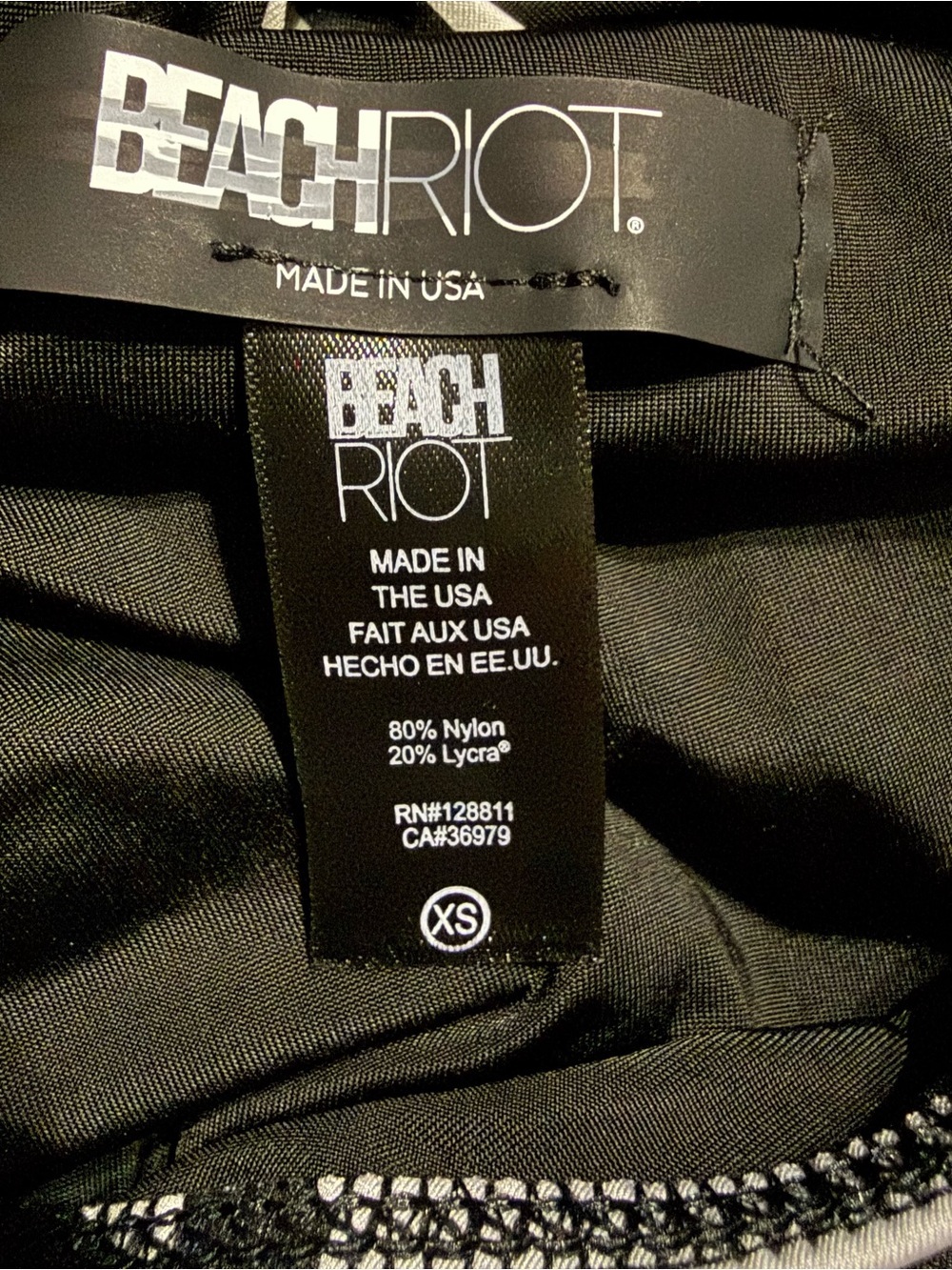 NEW Beach Riot Swimwear Size XS Carlie One Piece Houndstooth Swimsuit Cutout - Picture 5 of 5